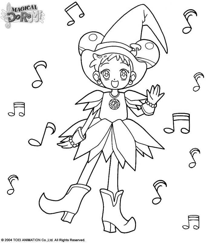 coloriage magical doremi danse